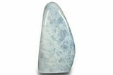 Polished, Free-Standing Blue Calcite - Madagascar #290320-1